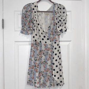 For love and lemons savanah mini wrap dress size small